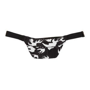 McQ by McQueen Black/White Sparrow Belt Bag